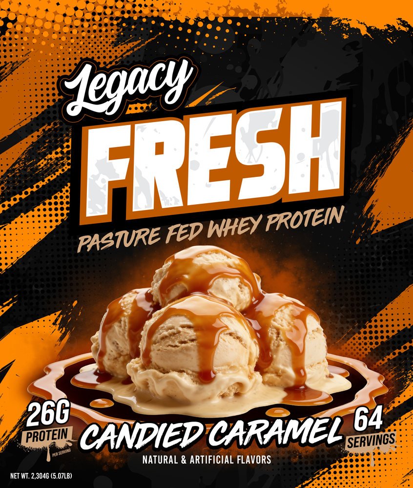 Legacy Fresh - Candied Caramel — Label Design by Sports Nutrition Labels