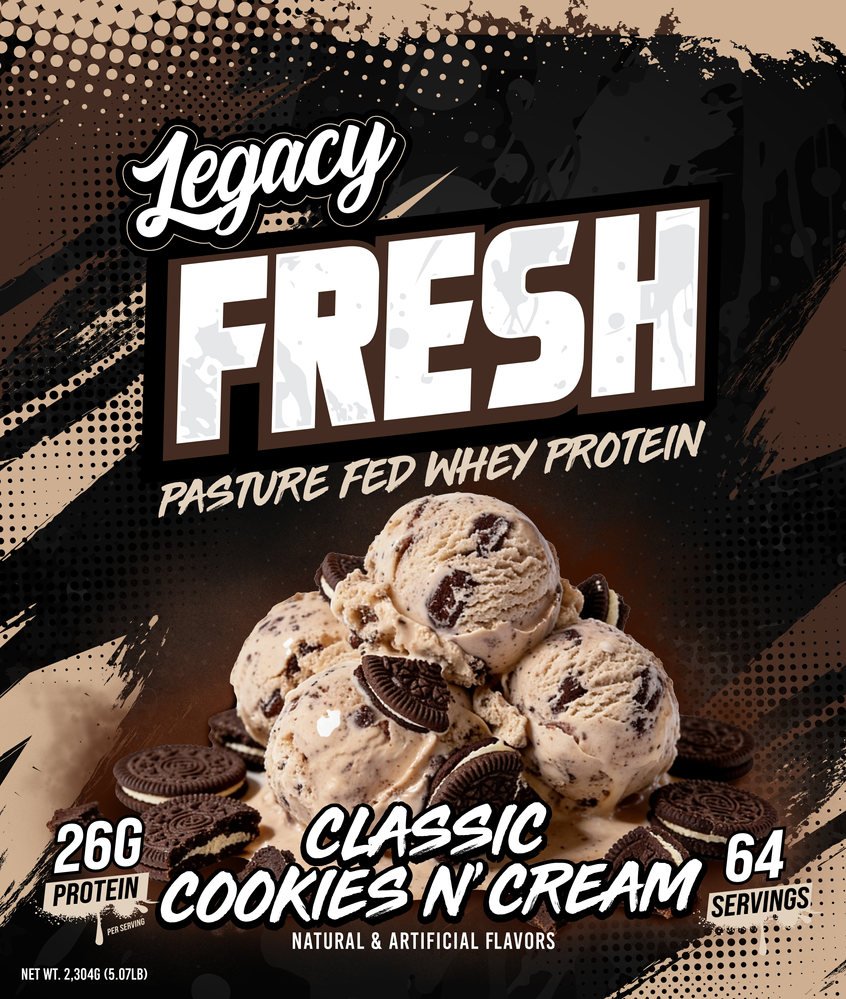 Legacy Fresh - Cookies N' Cream — Label Design by Sports Nutrition Labels