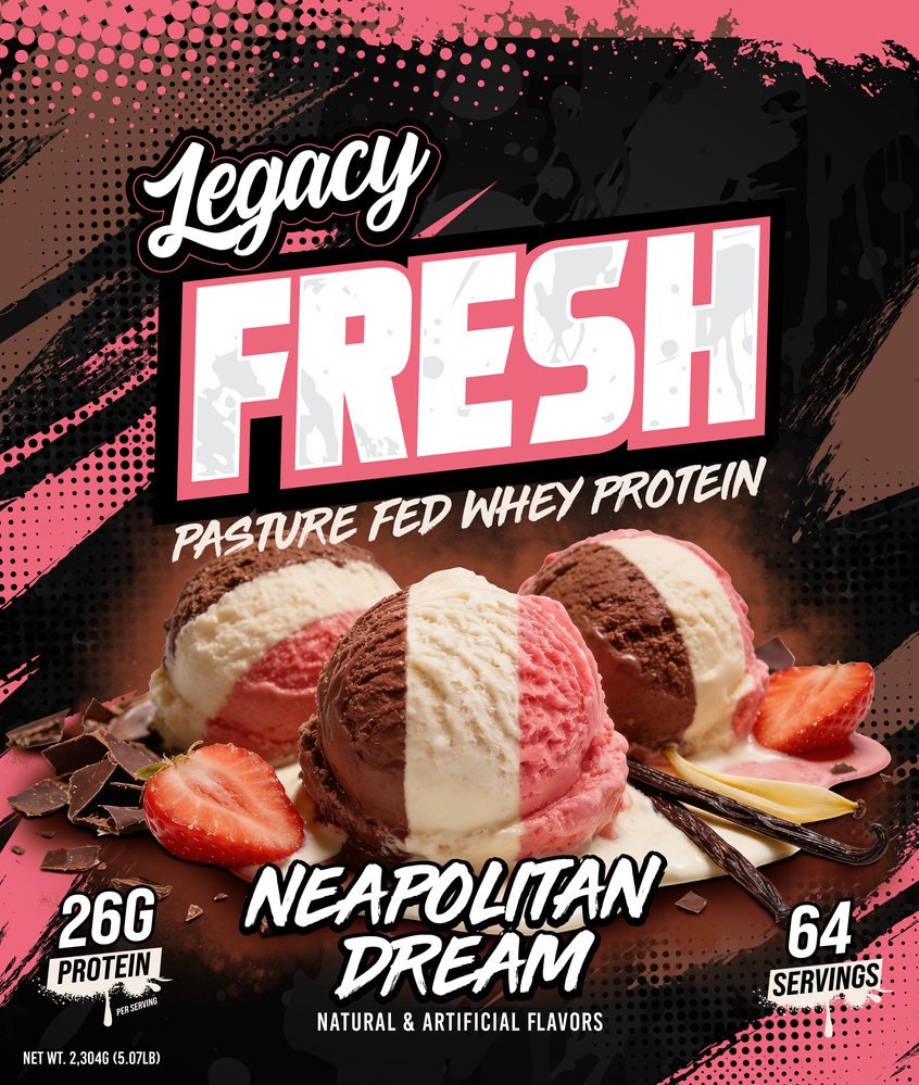 Legacy Fresh - Neapolitan Dream — Label Design by Sports Nutrition Labels