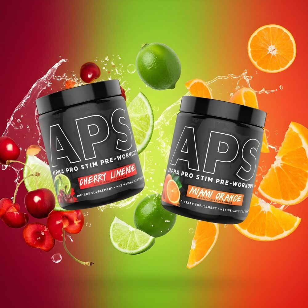 APS Pre-Workout — 3D Render by Sports Nutrition Labels