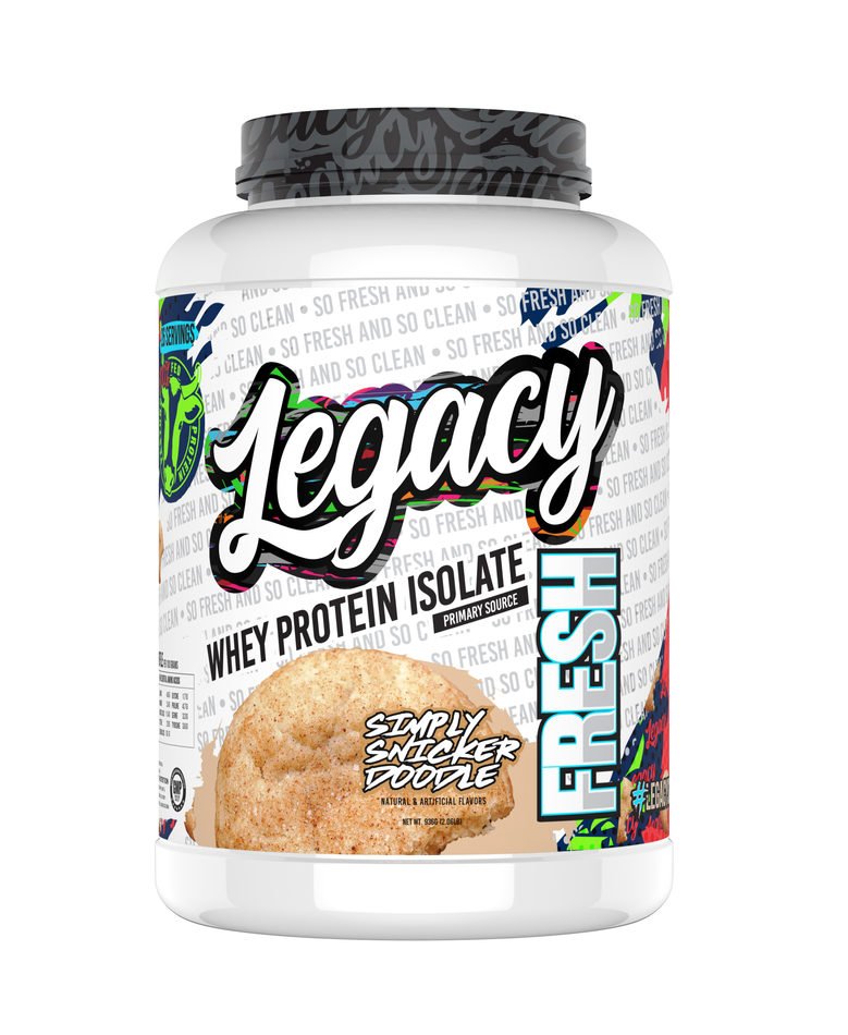 Legacy Whey Isolate — 3D Render by Sports Nutrition Labels